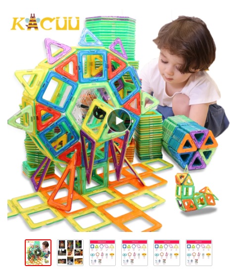 100-298pcs Blocks Magnetic Designer Construction Set Model & Building Toy Plastic Magnetic Blocks Educational Toys For Kids Gift